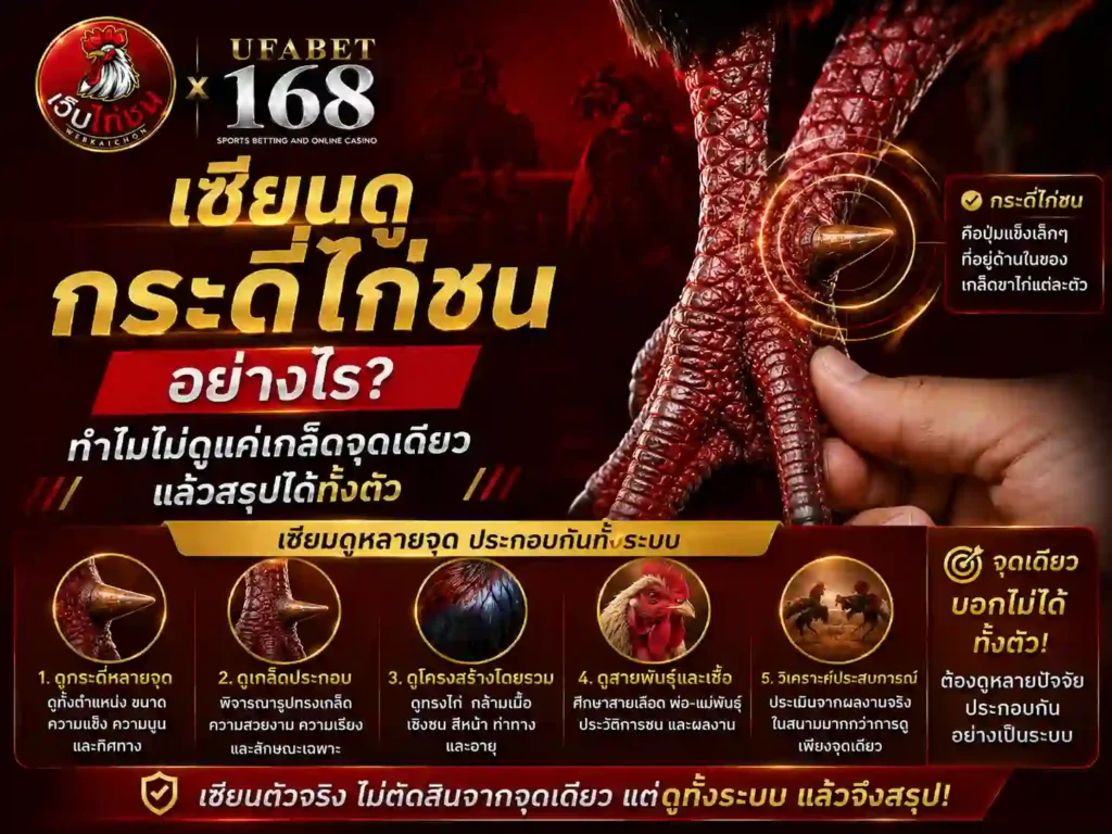 เซียนดู กระดี่ไก่ชน แค่เกล็ดจุดเดียวแล้วสรุปได้